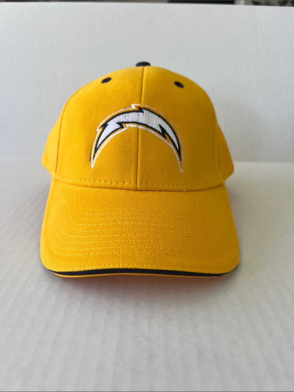 Los Angeles NFL Yellow Chargers Bolt Logo Baseball Cap Adjustable